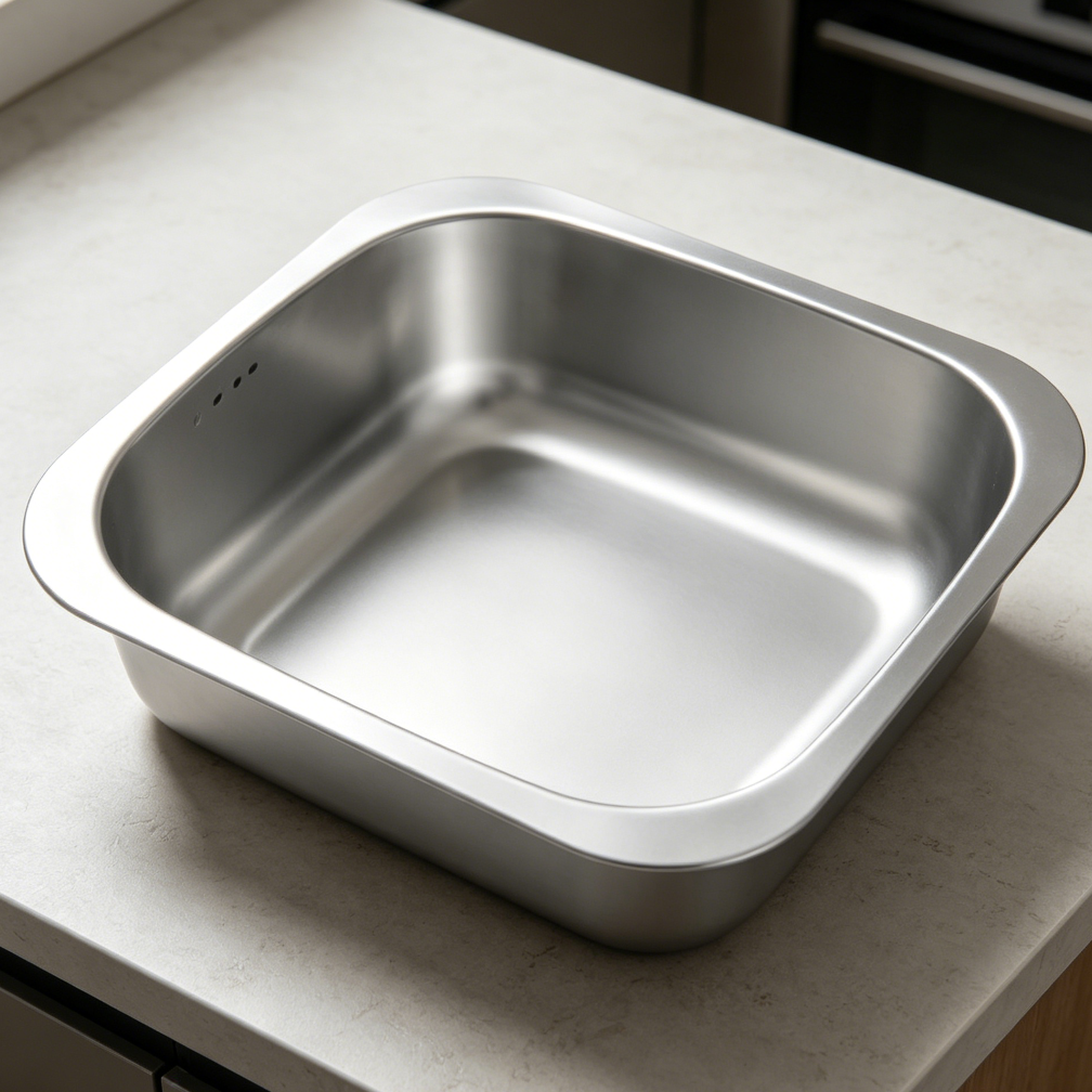9.9L Stainless Steel Dishpan 15.35x11.8x4.72